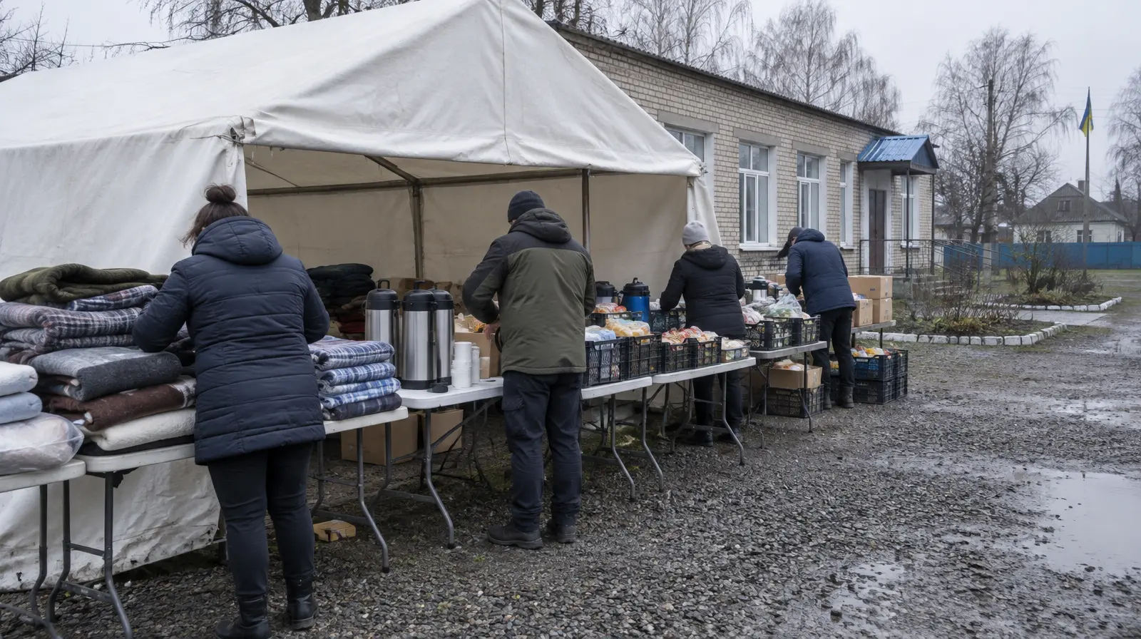 Olesjkys invånare i säkerhet i Ukraina efter lokal vapenvila